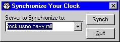 Synchronize your computer's clock with a NTP server.