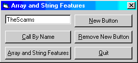 String Functions, Array Assignment, Dynamically Add Controls,  Call By Name Examples