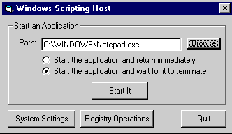 Wait for a Process to Terminate and Perform Registry Operations w/ Windows Scripting Host